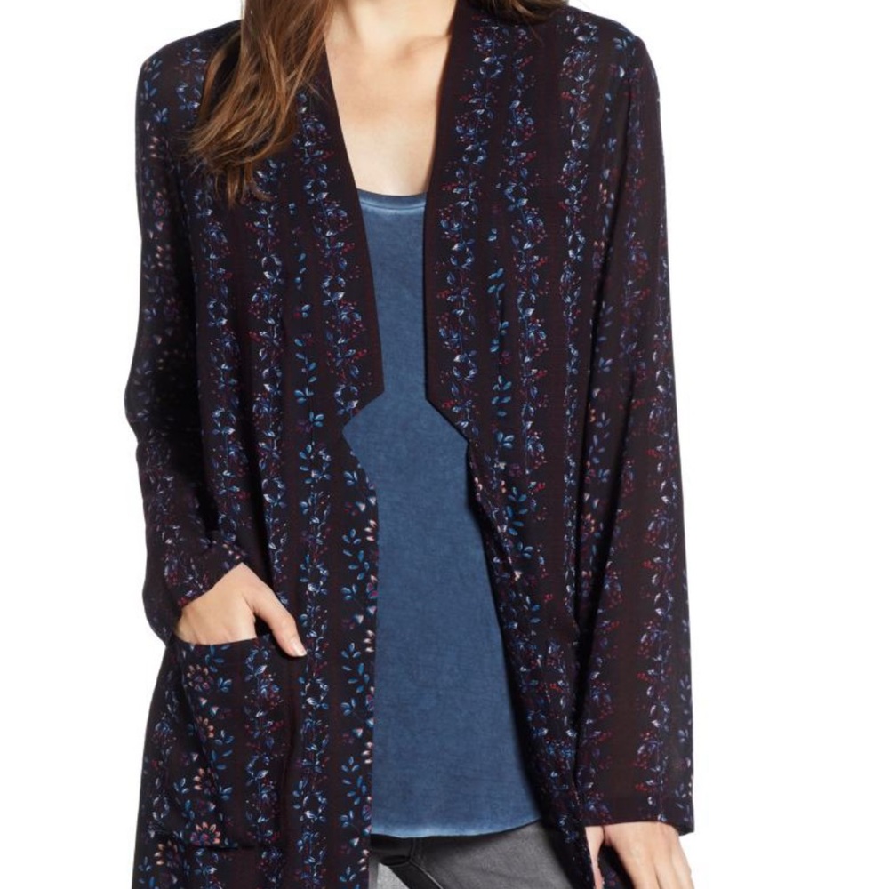 Hinge Floral Long Jacket
